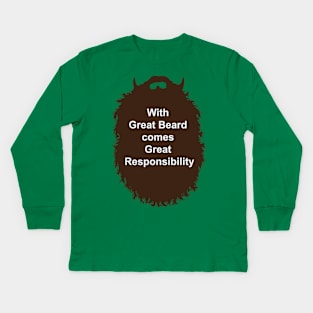 Great Beard Kids Long Sleeve T-Shirt